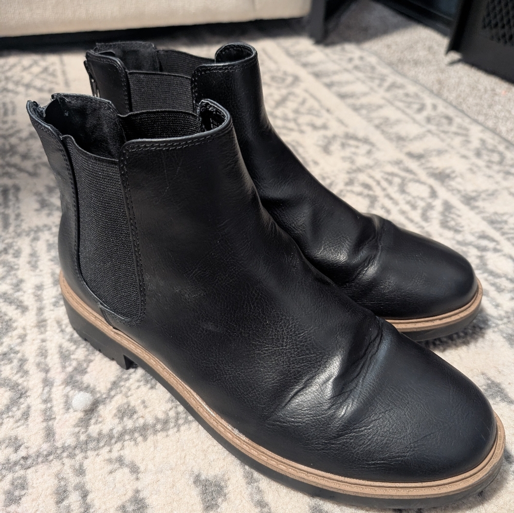 Black ankle boots